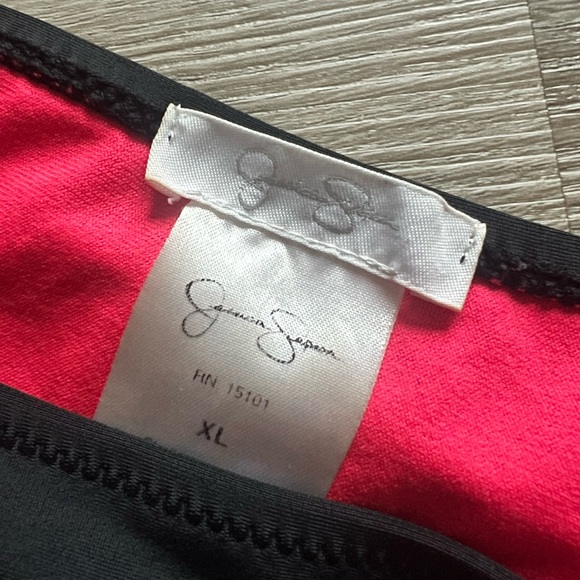 Jessica Simpson Black with Gold Accent Bikini Bottom - Picture 4 of 4